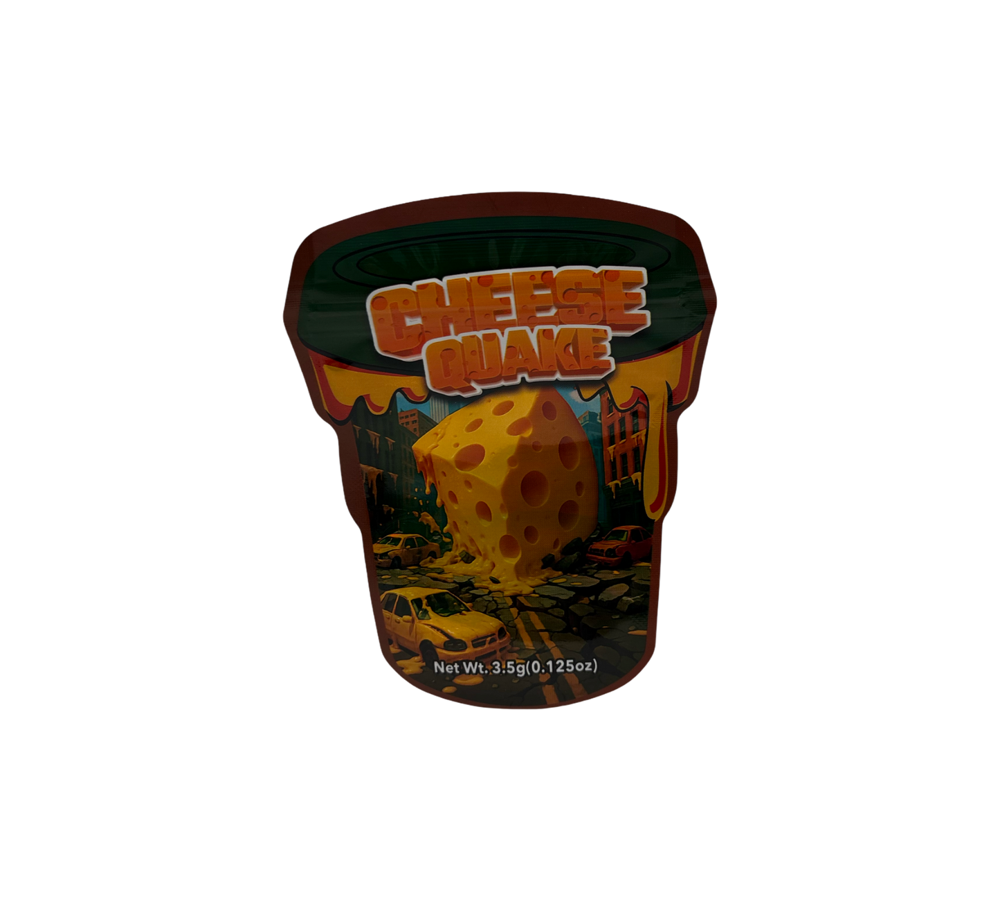 10x Cheese Quake - leere PE Verpackungen Shape