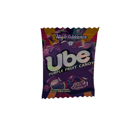10x Purple Candy - leere PE Verpackungen Shape