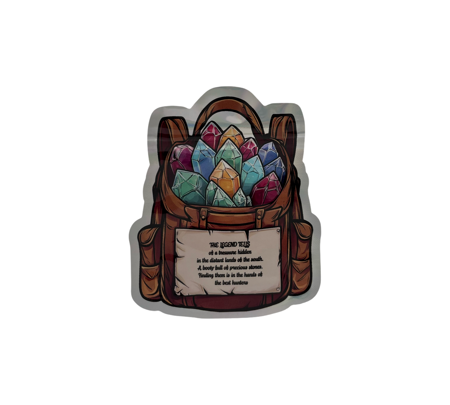 10x Gems Backpack - leere PE Verpackungen Shape
