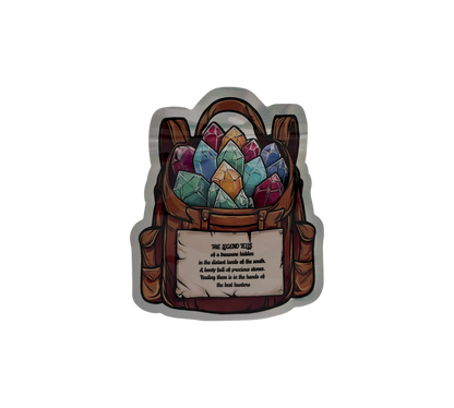 10x Gems Backpack - leere PE Verpackungen Shape
