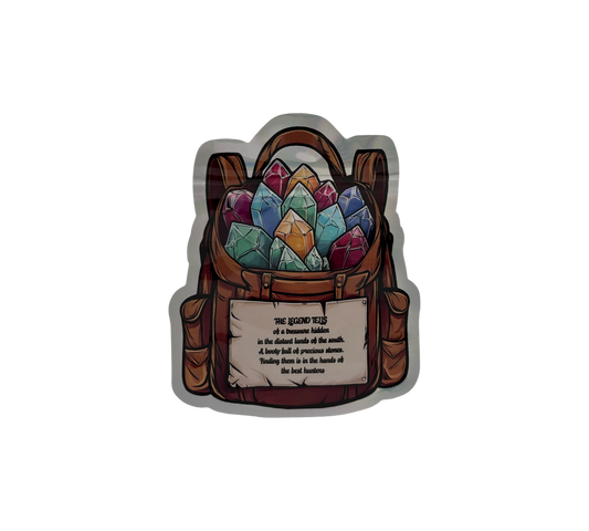 10x Gems Backpack - leere PE Verpackungen Shape