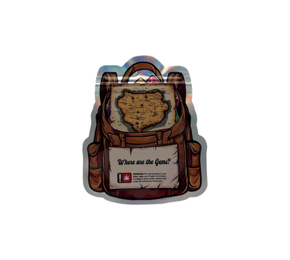 10x Gems Backpack - leere PE Verpackungen Shape