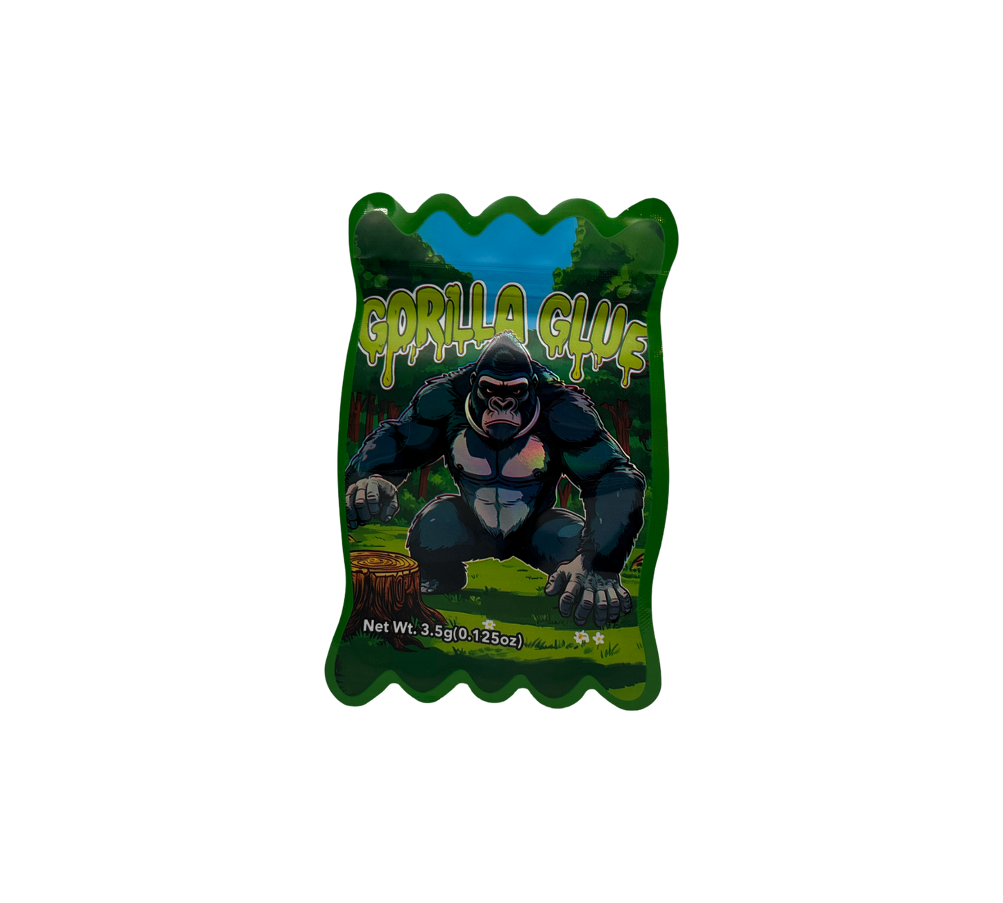 10x Green Gorilla Glue - leere PE Verpackungen Shape