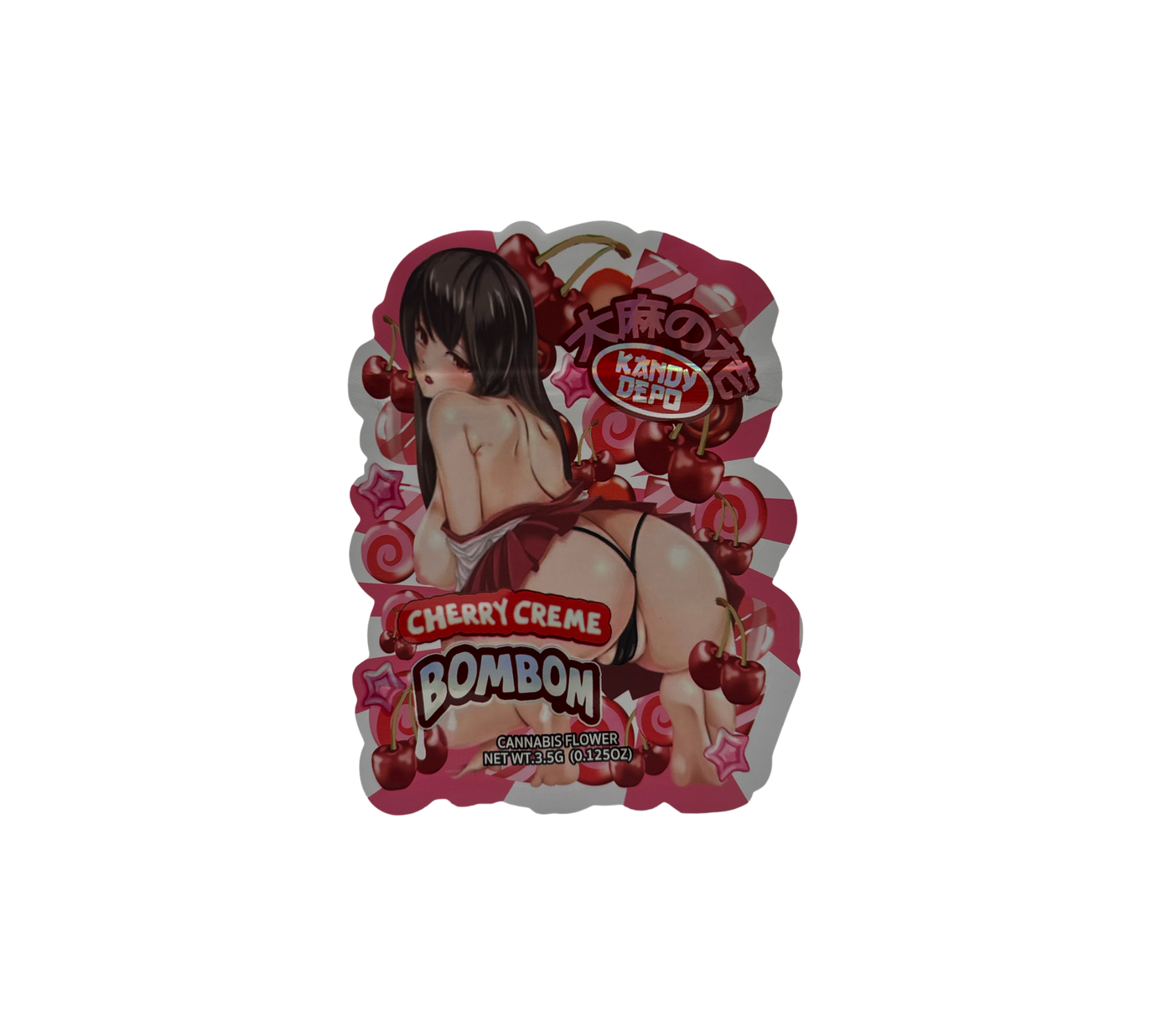 10x Cherry Bom - leere PE Verpackungen Shape