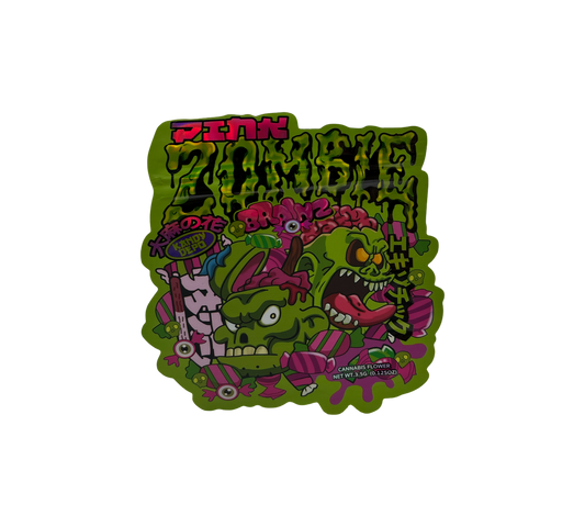 10x Zombie Brainz - leere PE Verpackungen Shape
