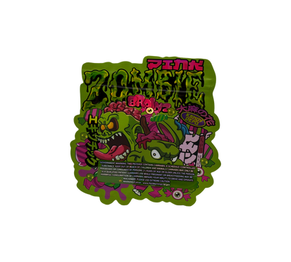 10x Zombie Brainz - leere PE Verpackungen Shape