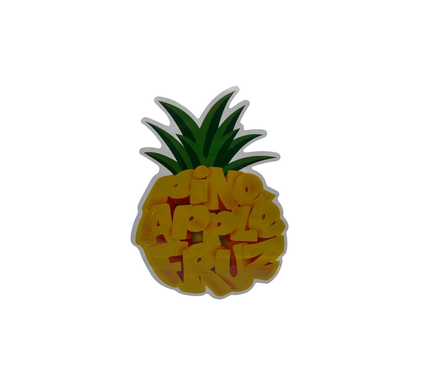 10x Pineapple - leere PE Verpackungen Shape