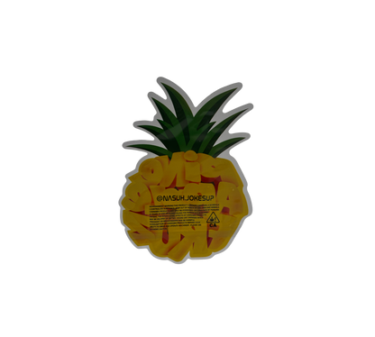 10x Pineapple - leere PE Verpackungen Shape