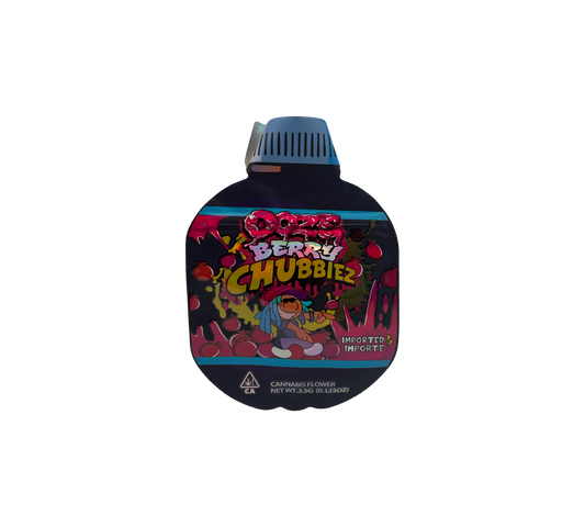 10x Berry Chubbi - leere PE Verpackungen Shape