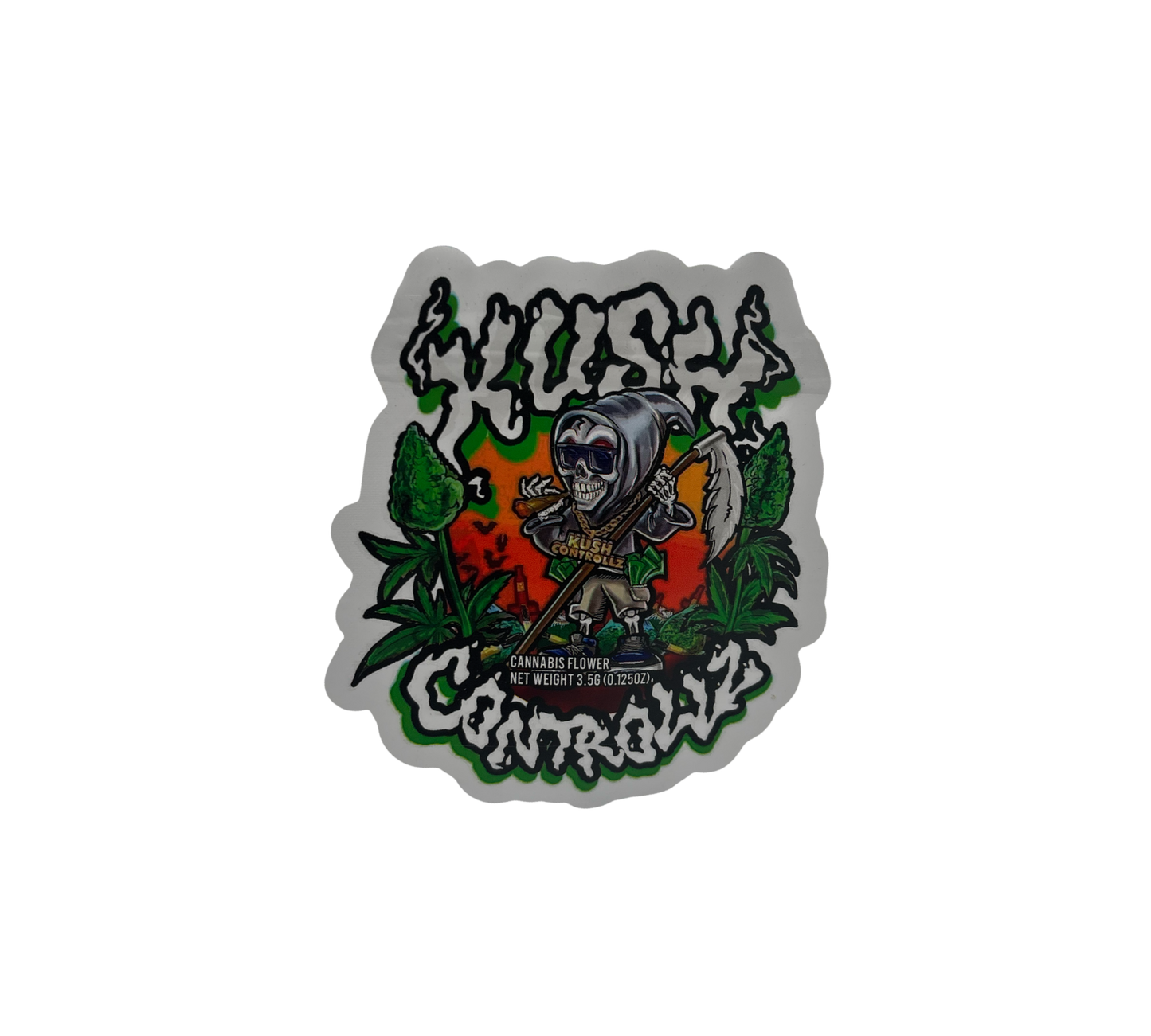 10x Kush Controllz - leere PE Verpackungen Shape