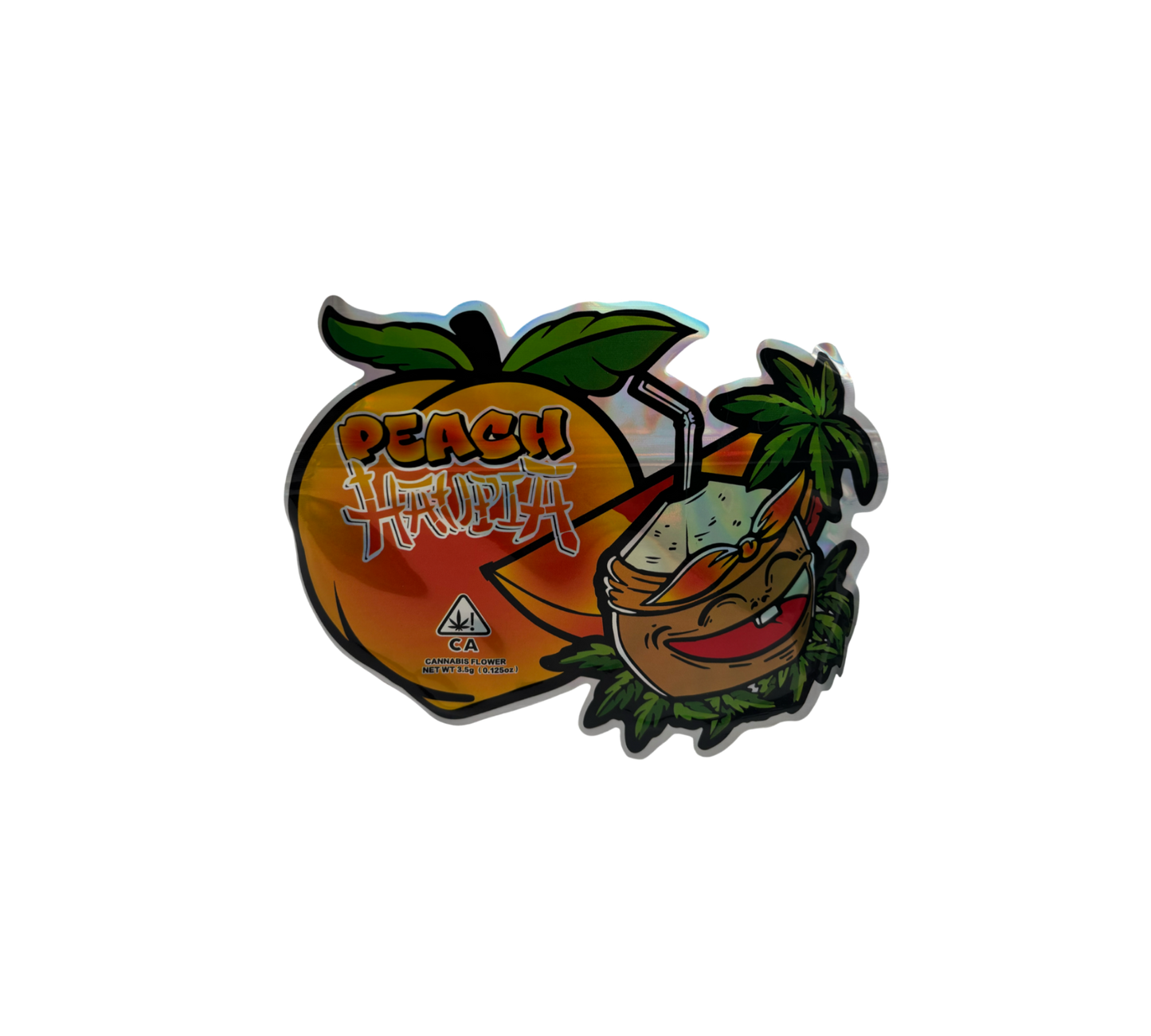 10x Peach - leere PE Verpackungen Shape