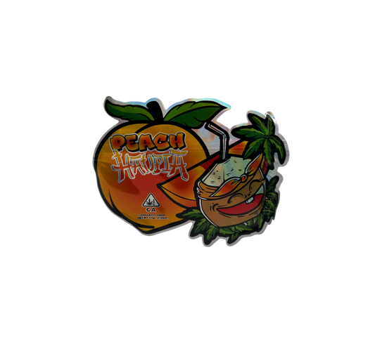 10x Peach - leere PE Verpackungen Shape