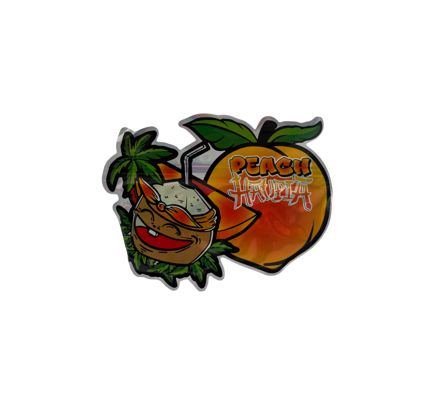 10x Peach - leere PE Verpackungen Shape