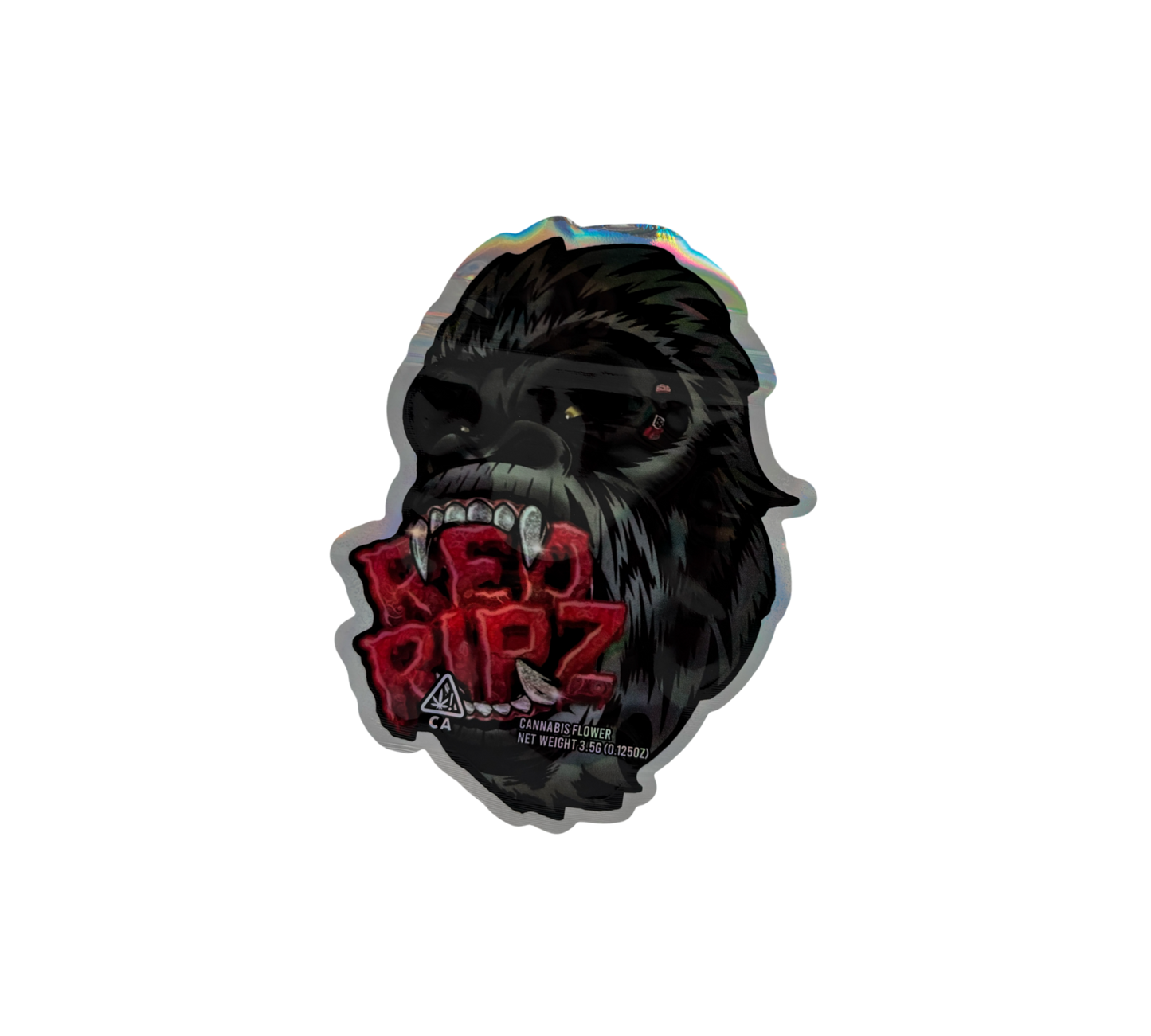 10x Gorilla Red Ripz  - leere PE Verpackungen Shape
