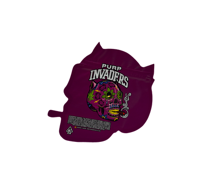10x Purp Invader - leere PE Verpackungen Shape