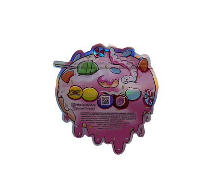 10x Candy Donut - leere PE Verpackungen Shape