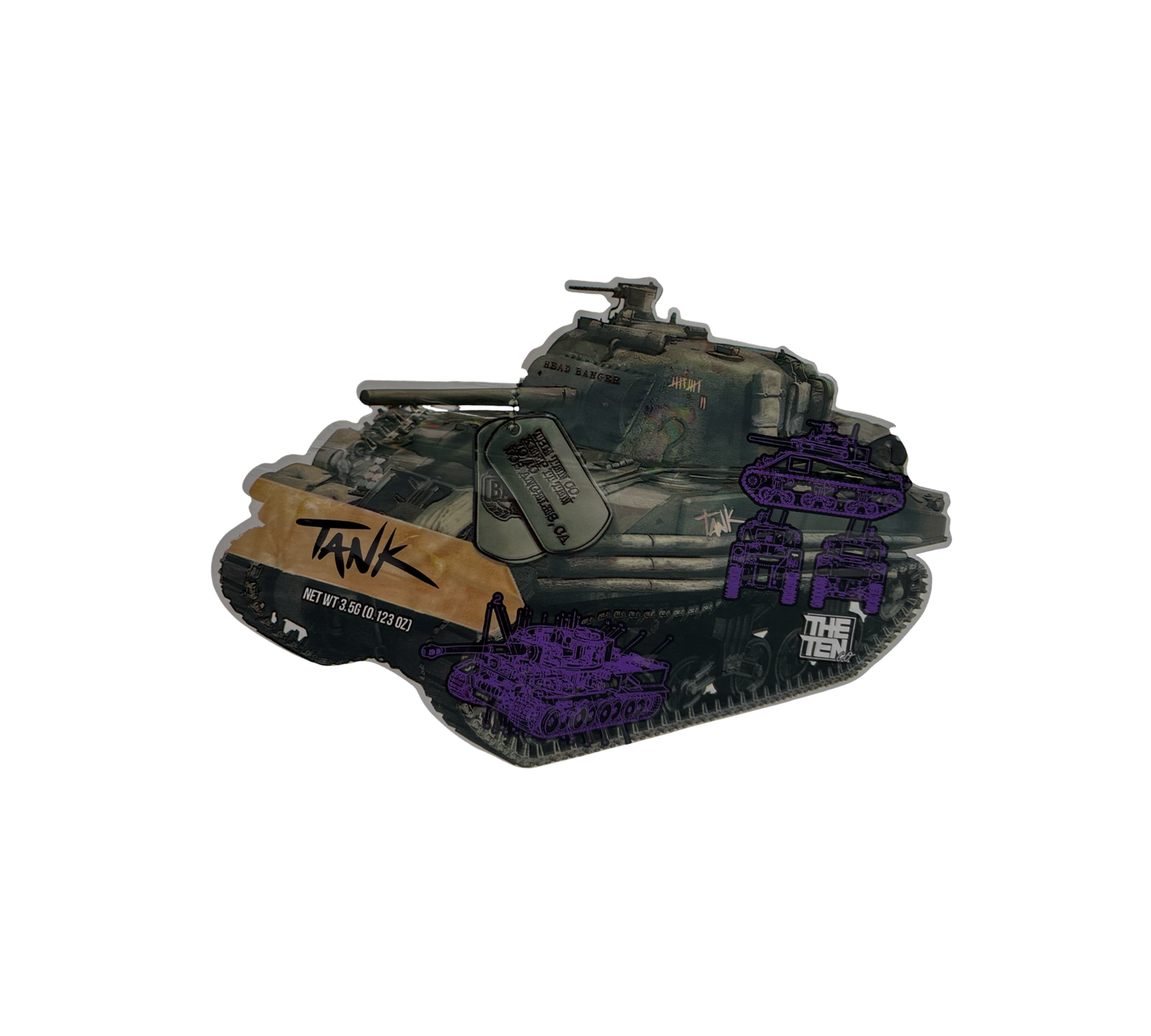 10x Tank Banger - leere PE Verpackungen Shape