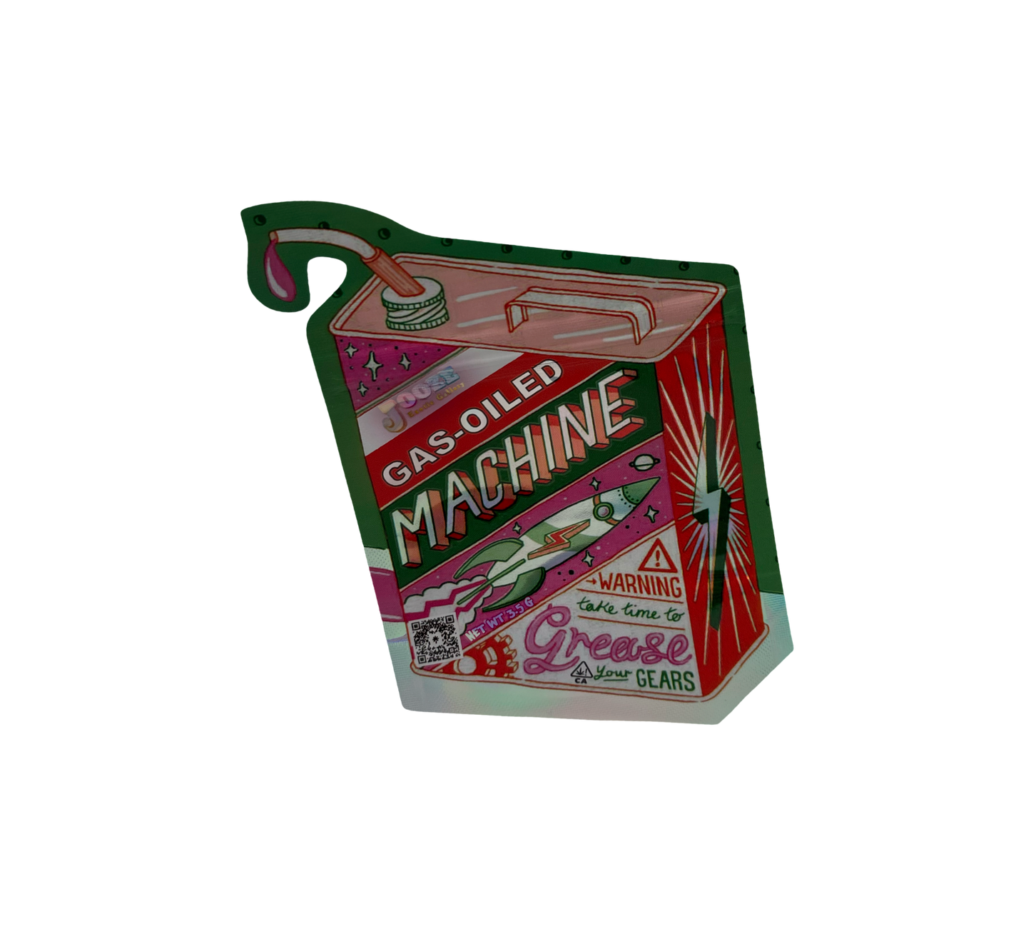 10x Gas Oiled - leere PE Verpackungen Shape