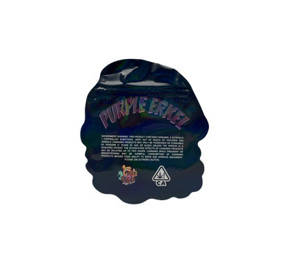 10x Purple Erkel - leere PE Verpackungen Shape