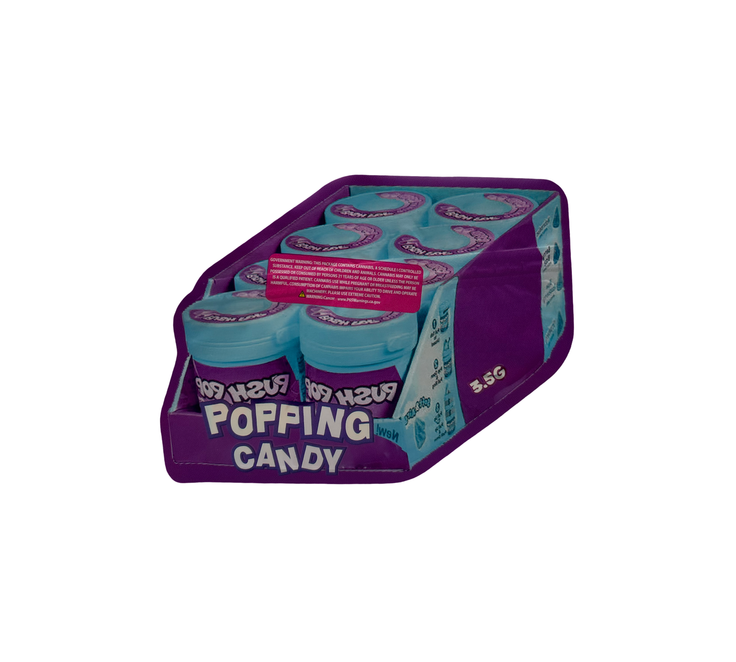 10x Plum Mochi - leere PE Verpackungen Shape