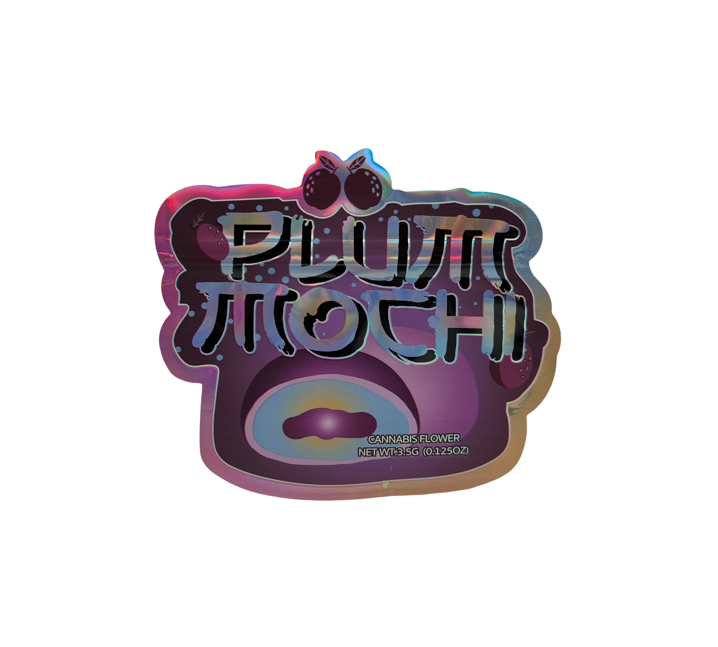 10x Plum Mochi - leere PE Verpackungen Shape