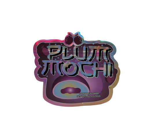 10x Plum Mochi - leere PE Verpackungen Shape