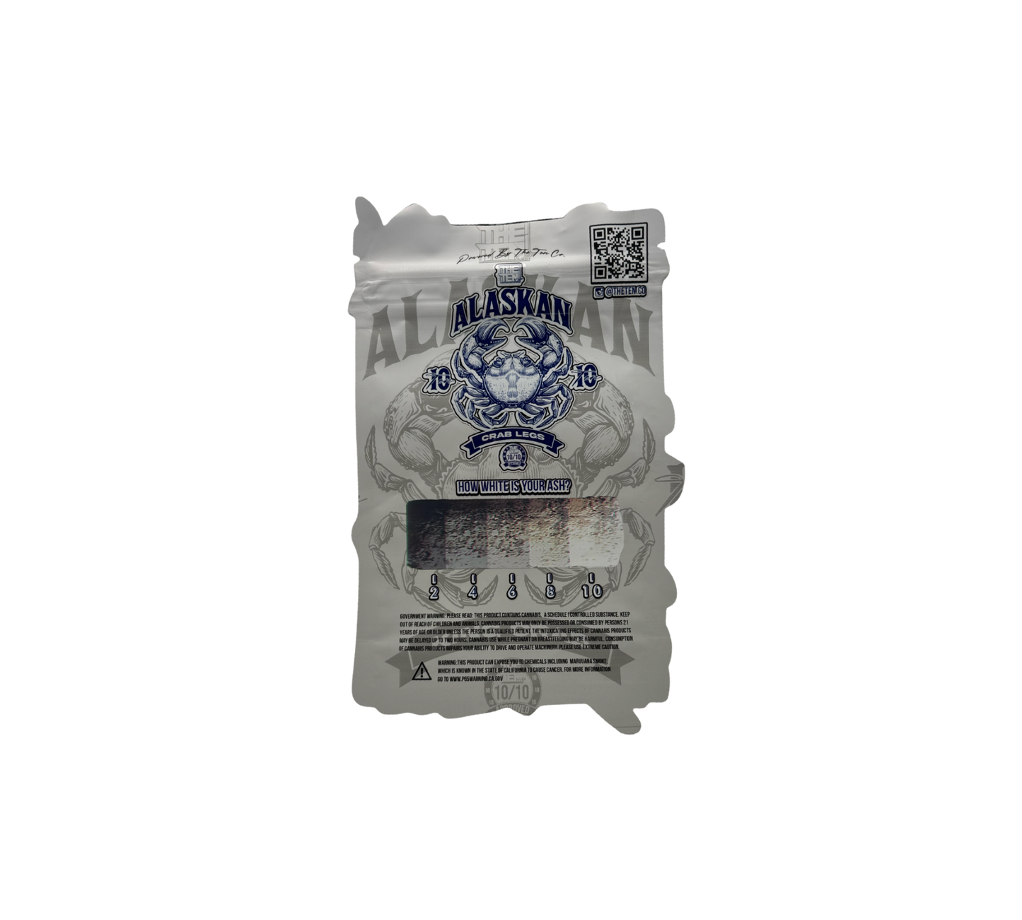 10x Alaskan Crab Legs - leere PE Verpackungen Shape