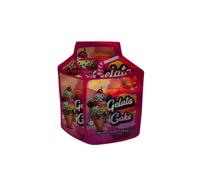 10x Gelato Cake - leere PE Verpackungen Shape