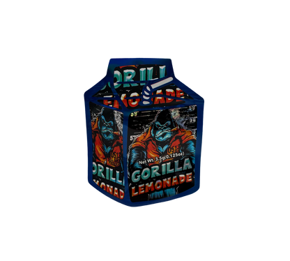 10x Gorilla Lemonade - leere PE Verpackungen Shape