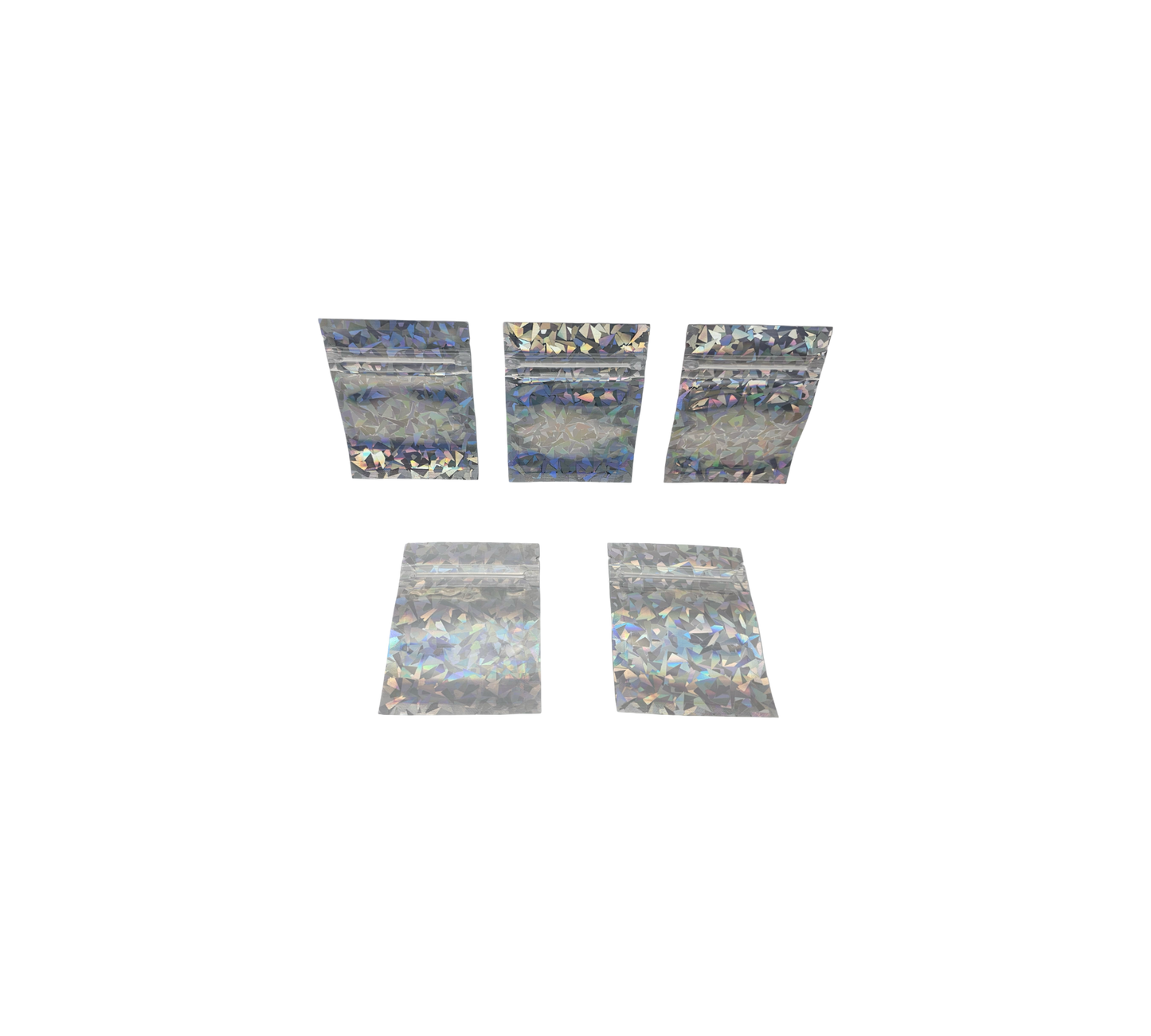 10x Holo Mix – leere PE Verpackungen