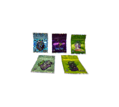 10x Holo Mix – leere PE Verpackungen