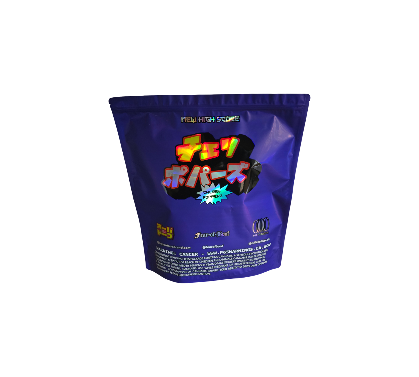 1x Cherry Popperz - leere  PE Verpackungen