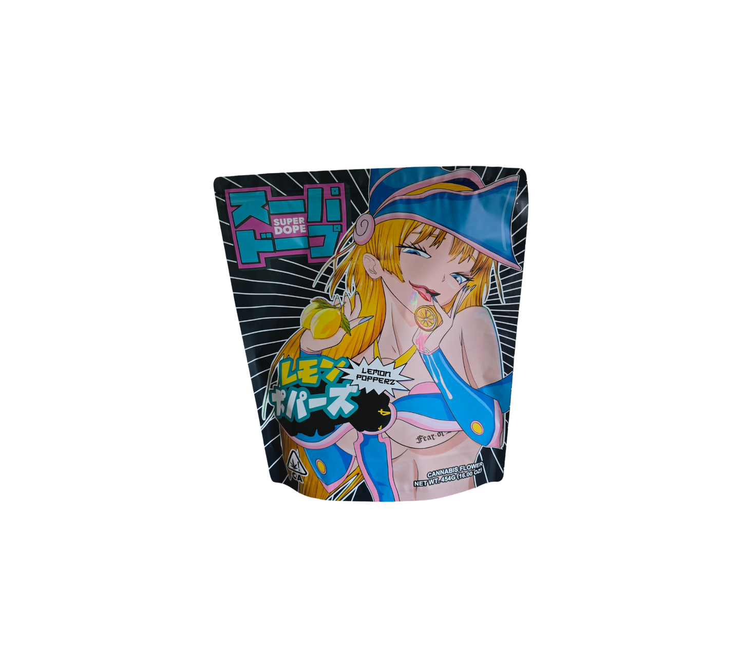 1x Lemon Popperz - leere PE Verpackungen
