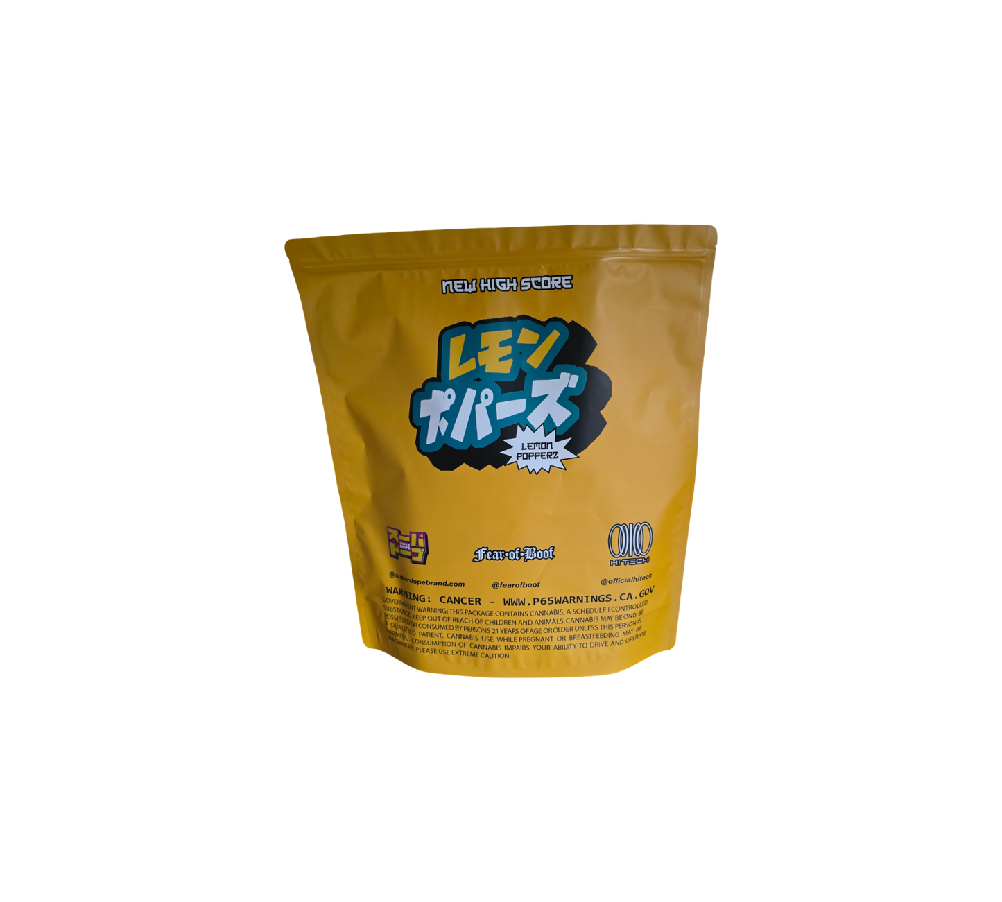 1x Lemon Popperz - leere PE Verpackungen