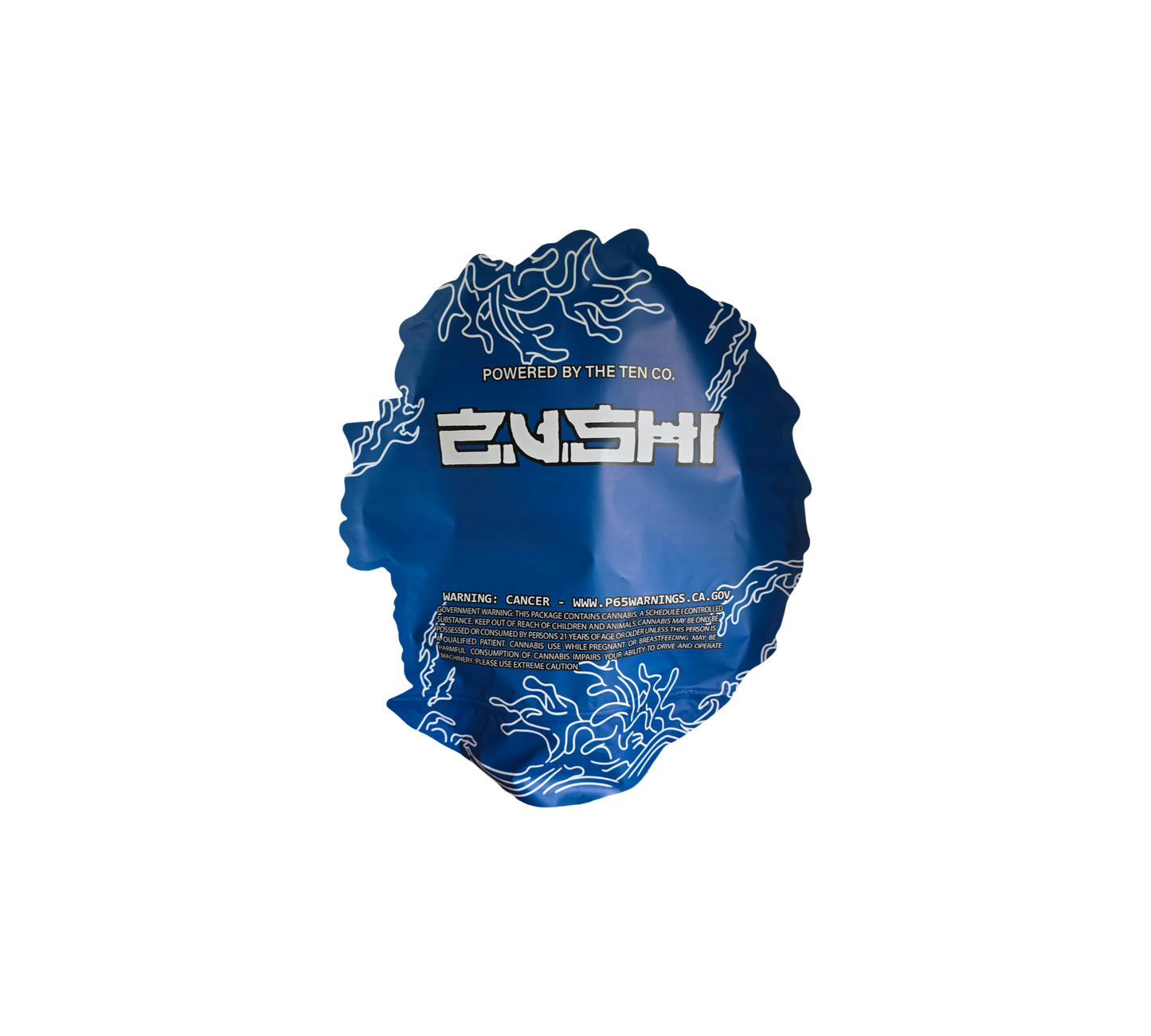 1x Zushi Blue - leere PE Verpackungen