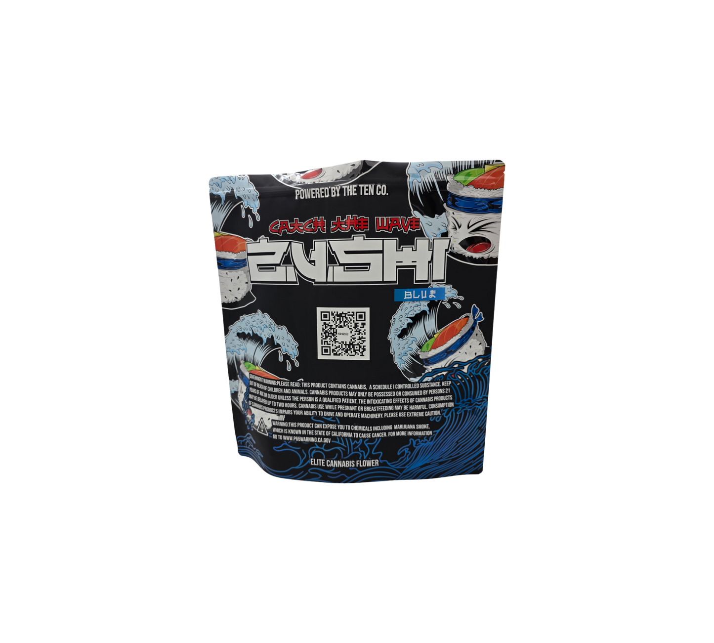 1x Zushi Blue - leere PE Verpackungen