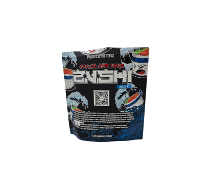 1x Zushi Blue - leere PE Verpackungen