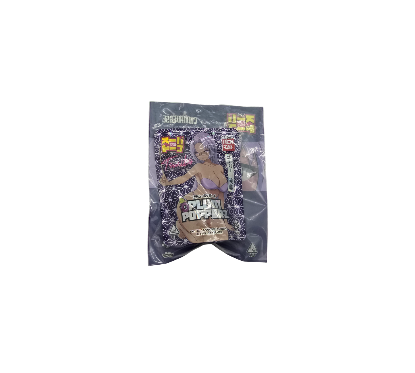 10x Plum Popperz Schutzsleeves für Packs - Leer