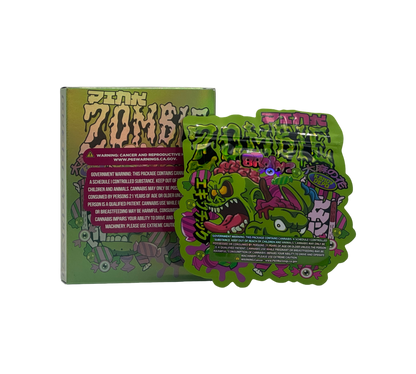1x Zombie Brain - Box & Pack im Set - leer