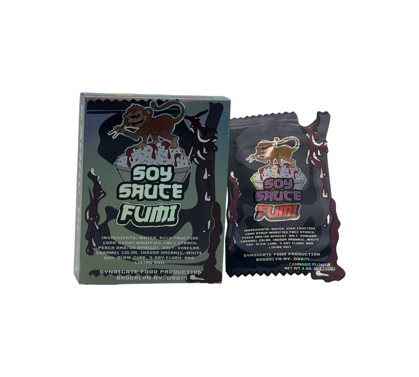 1x Soy Sauce - Box & Pack im Set - leer