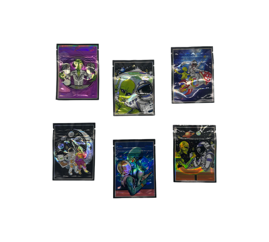 10x Space Mix – leere PE Verpackungen