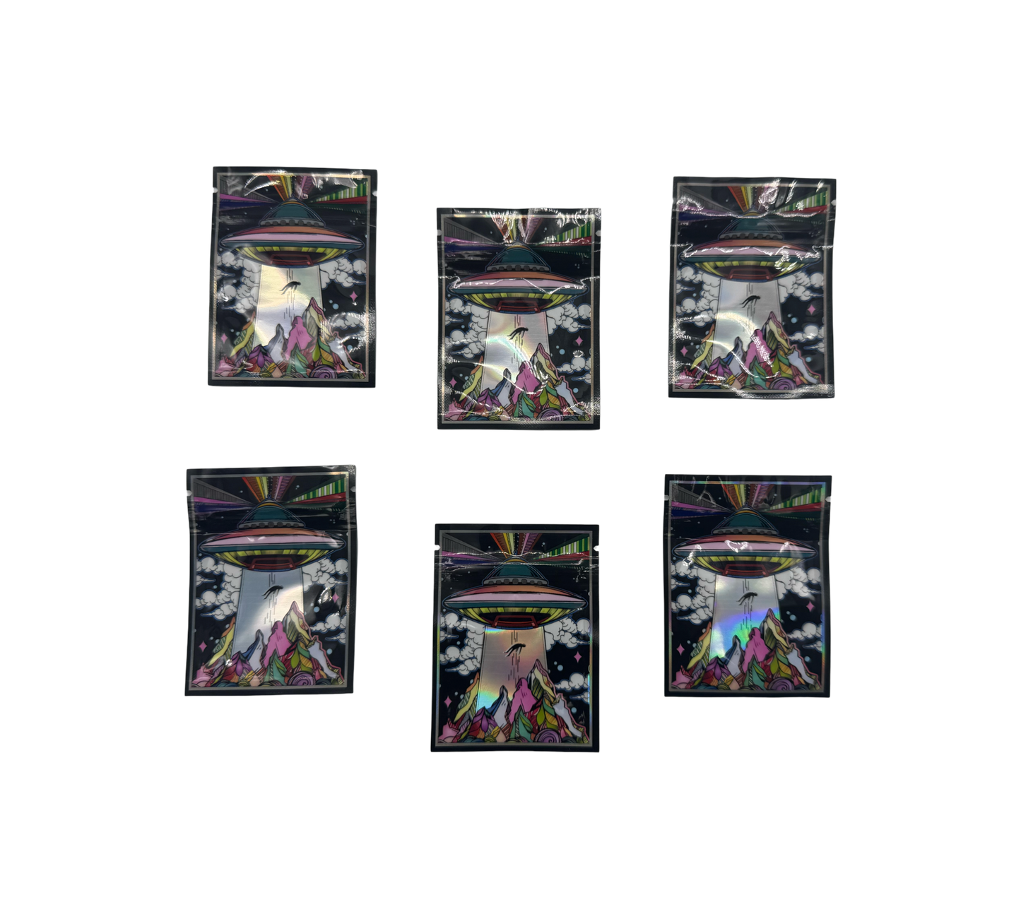 10x Space Mix – leere PE Verpackungen