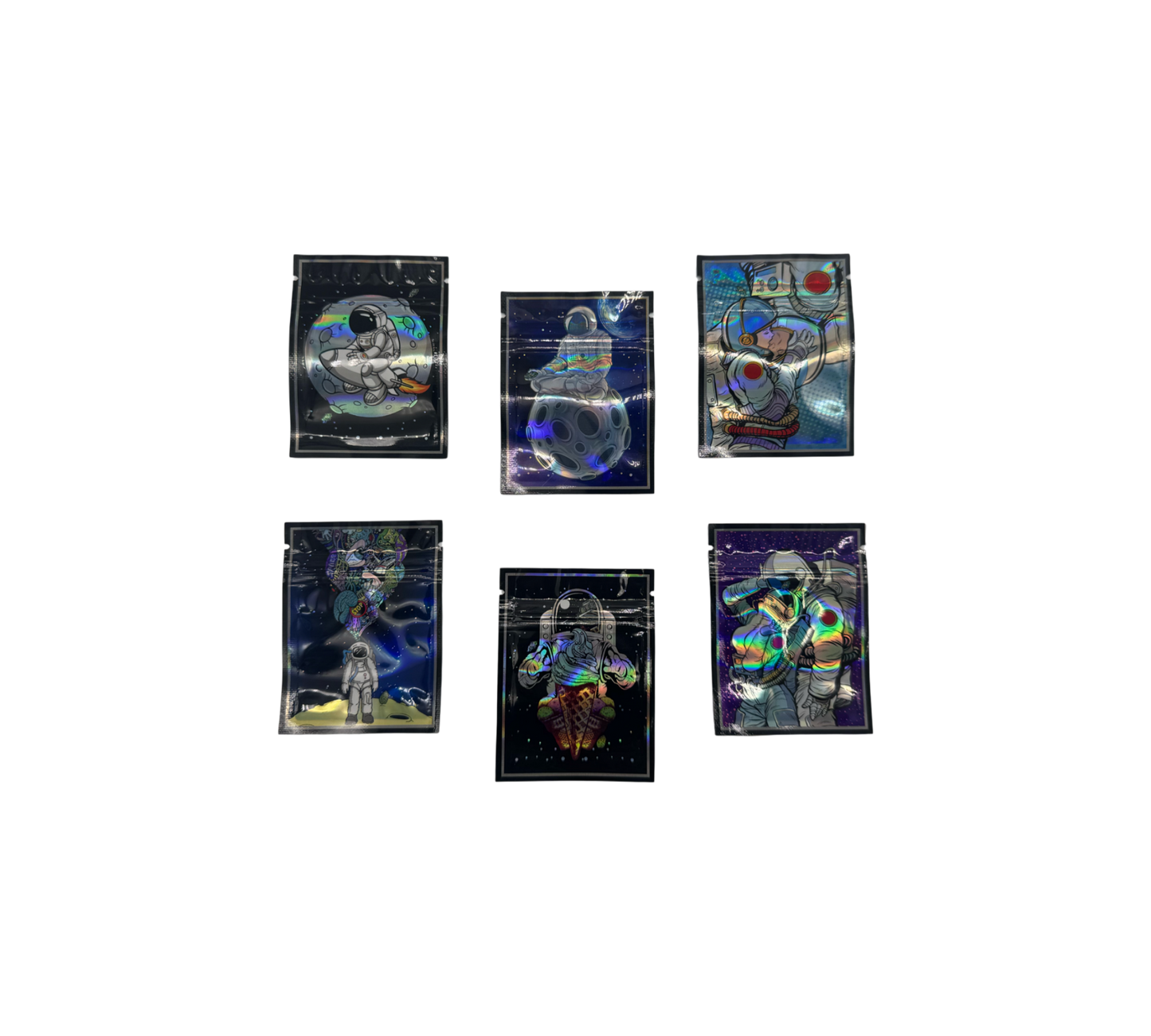10x Space Mix - leere PE Verpackungen