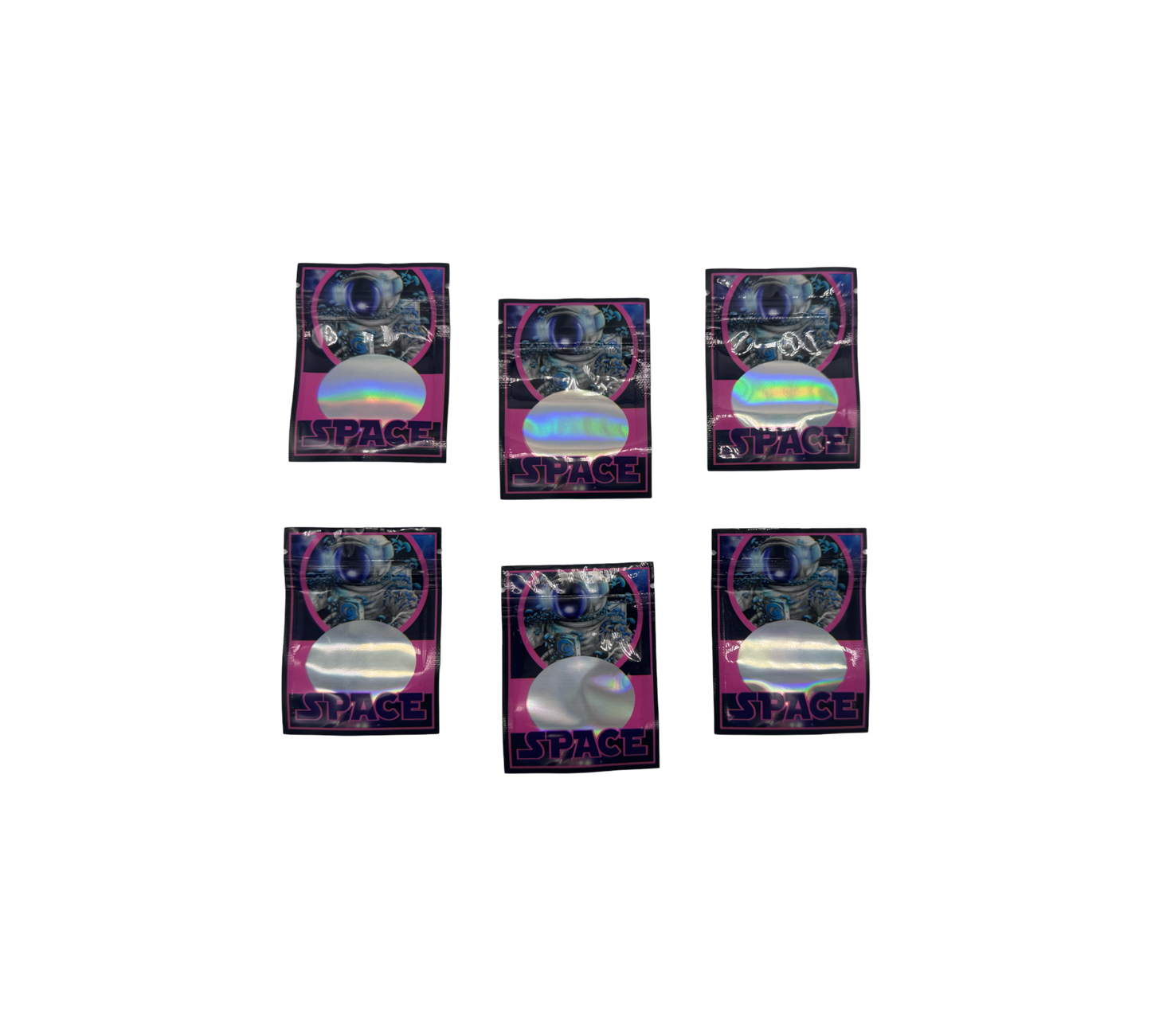 10x Space Mix - leere PE Verpackungen