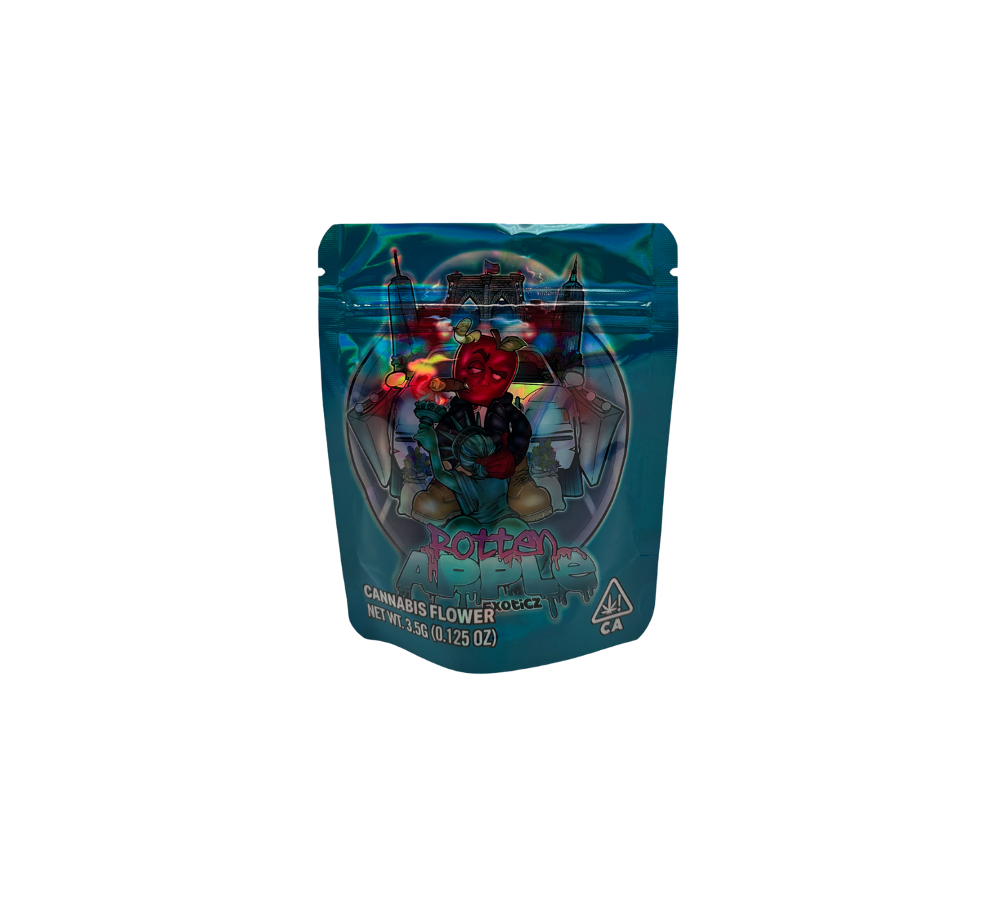 10x Red Rotten - leere PE Verpackungen