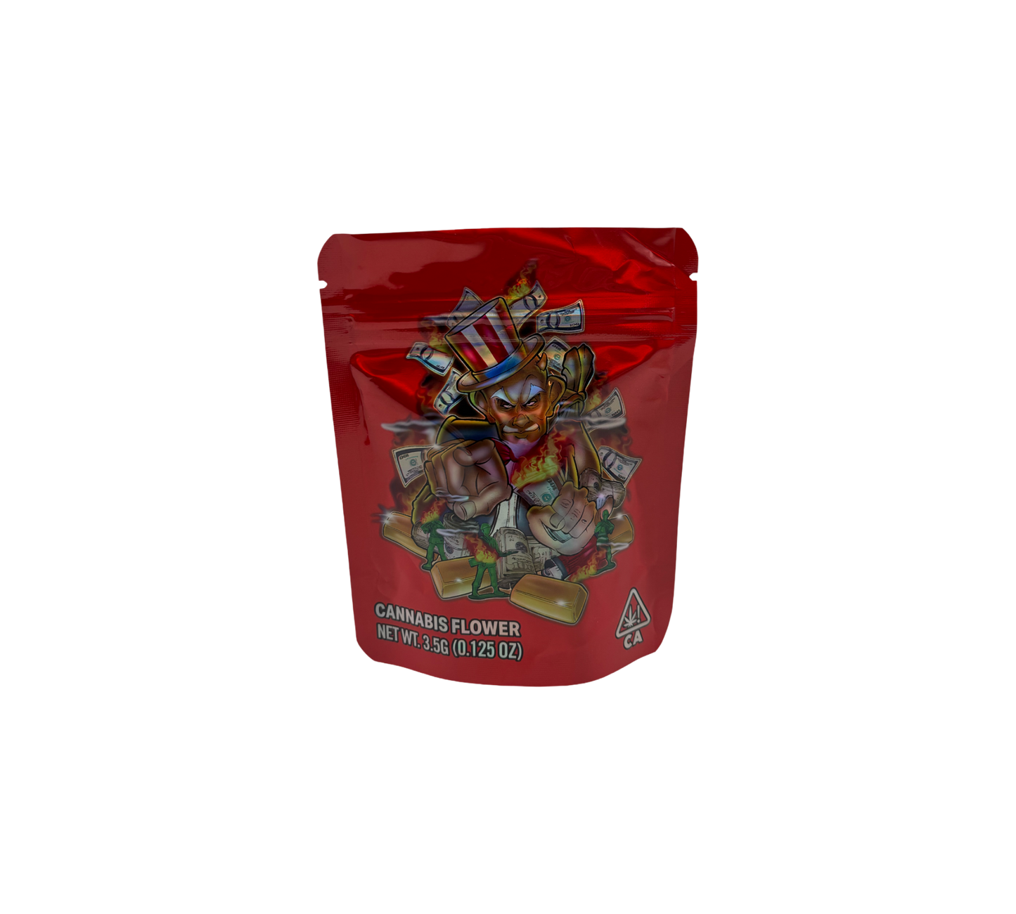 10x Red Gambler - leere PE Verpackungen
