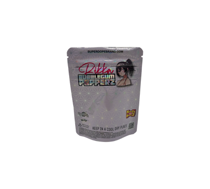 10x Bubblegum Popperz - leere PE Verpackungen