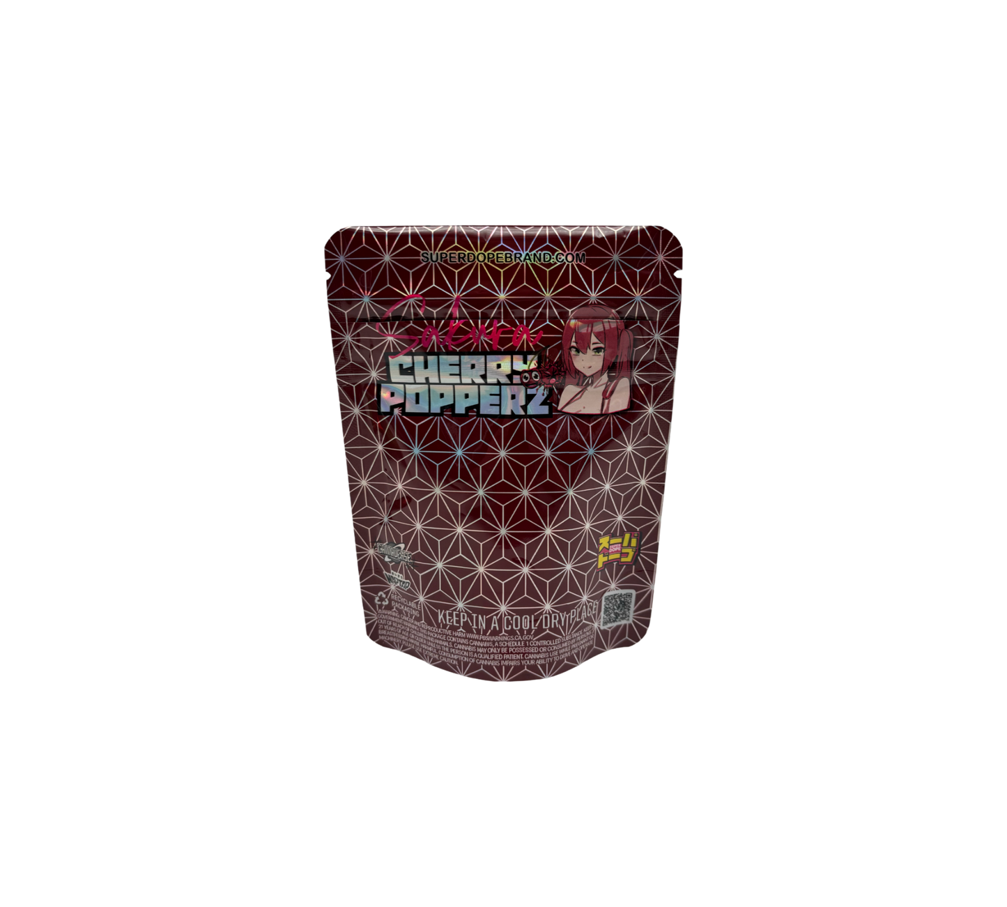 10x Cherry Popperz - leere PE Verpackungen