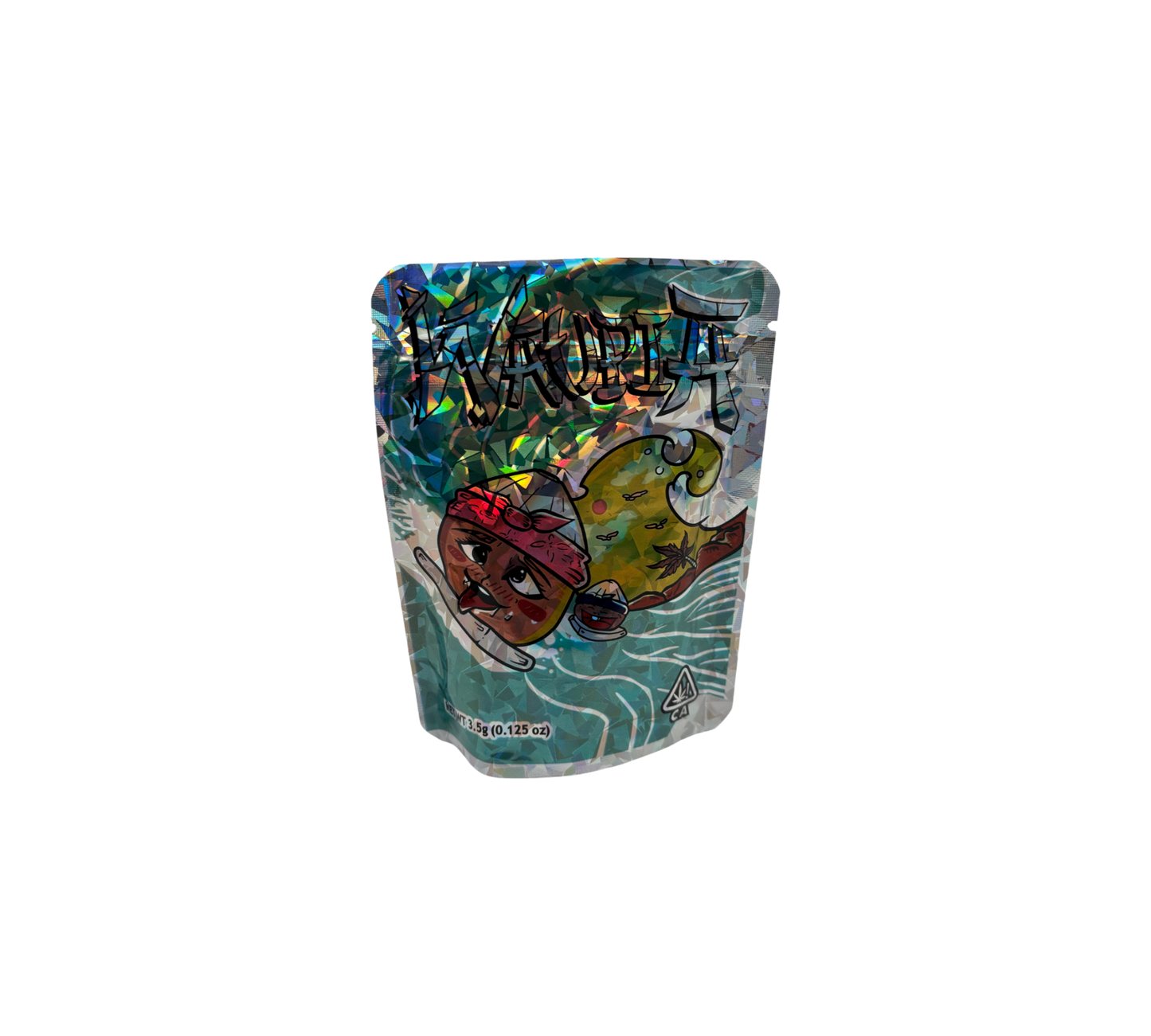 10x Blue Watjpia - leere PE Verpackungen