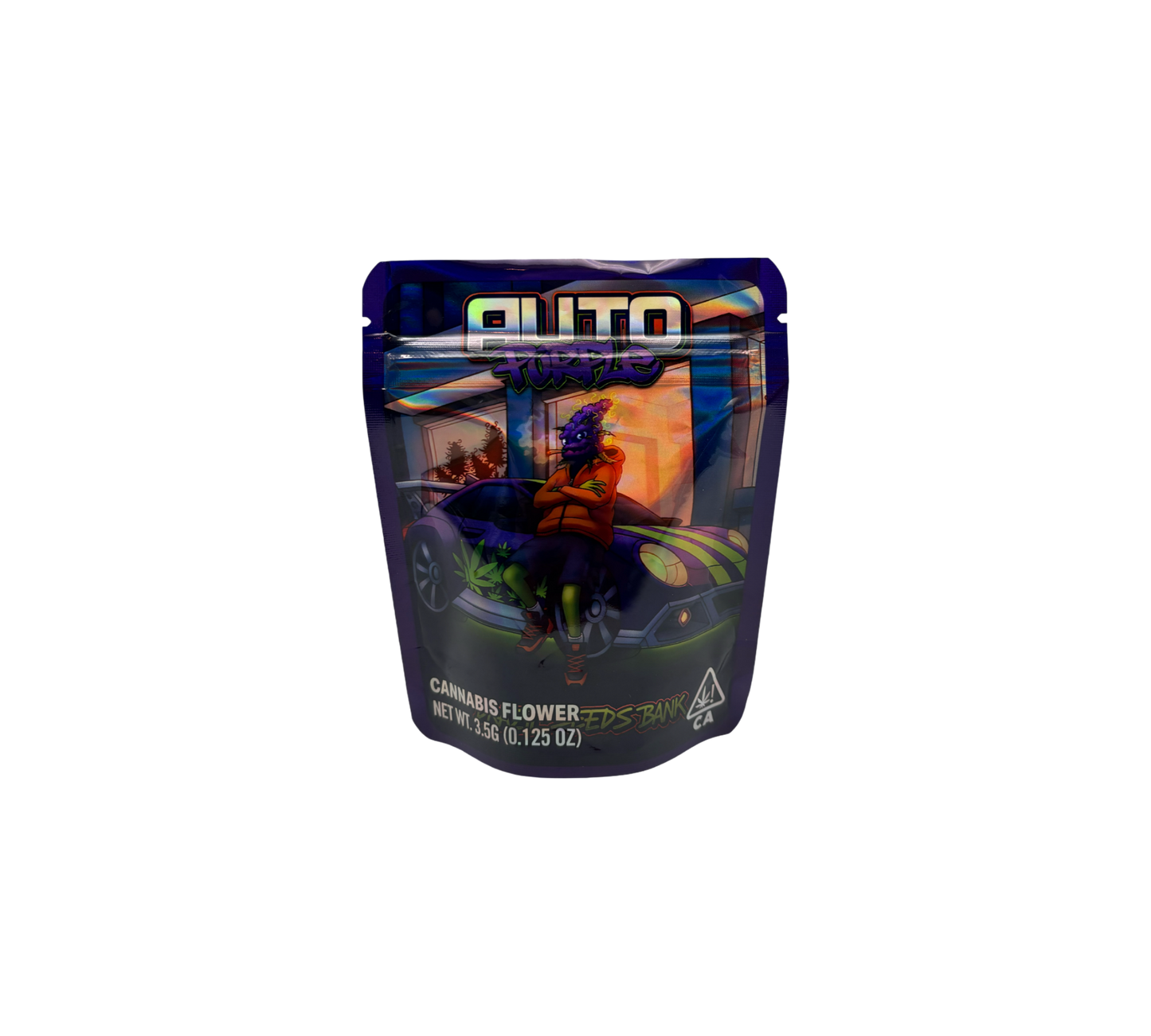 10x Auto Purple - leere PE Verpackungen